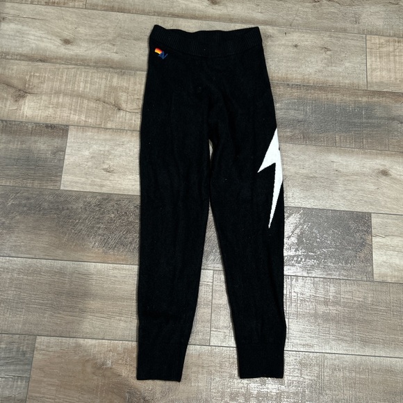 Aviator Nation Pants - Aviator Nation bolt cashmere light sweater sweatpants